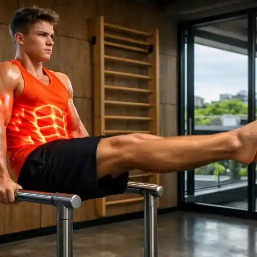 L-sit aux barres paralleles