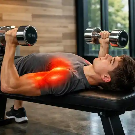 Developpe halteres couche sur banc