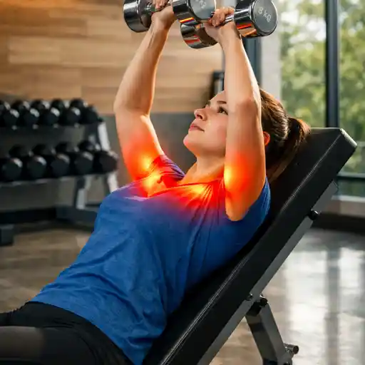 Developpe halteres incline